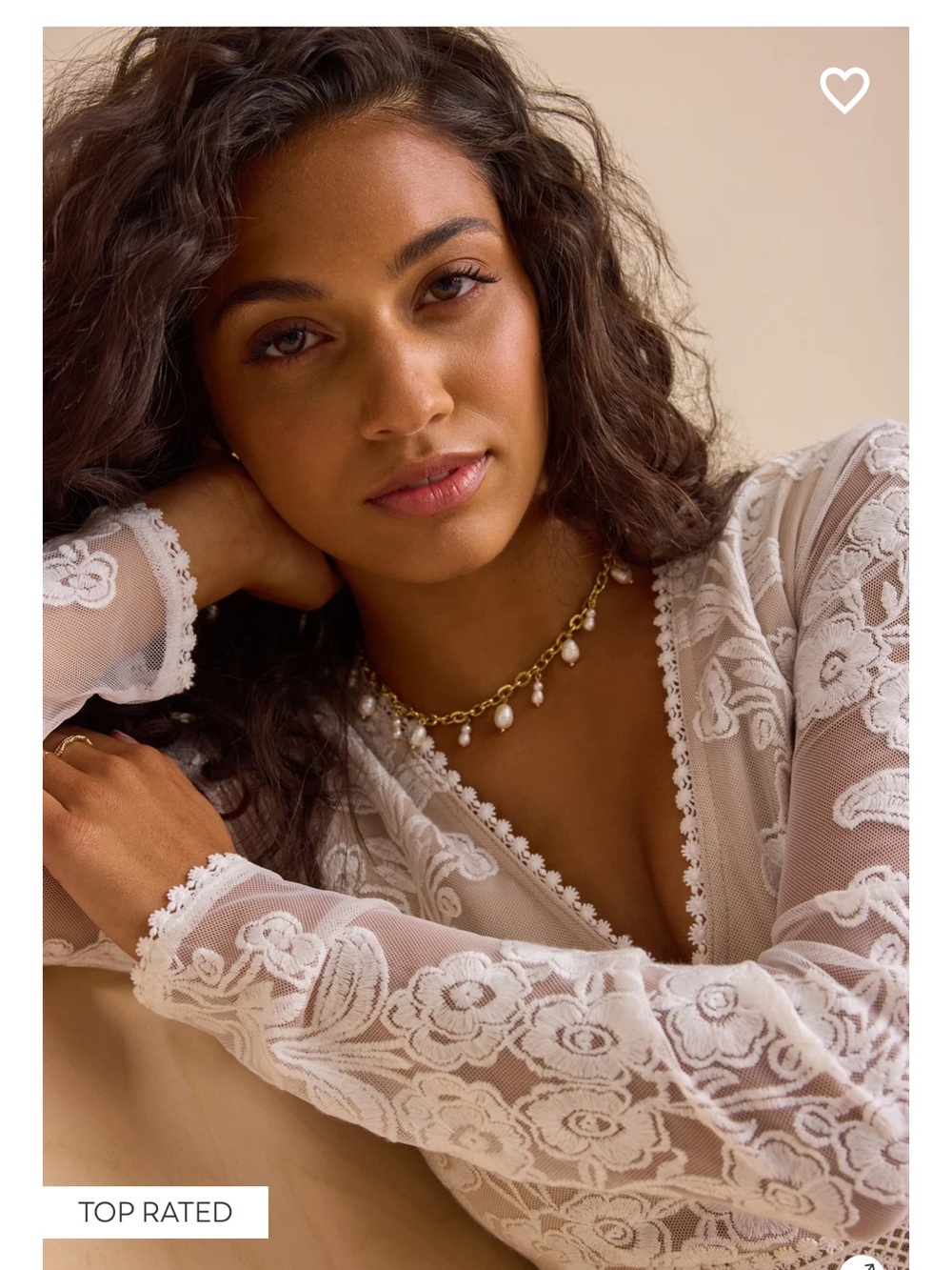 Altar'd State White Embroidered Lace Maxi Two-Piece Dress - Picture 7 of 7